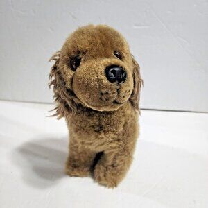 DAS Plush Golden Retriever Puppy Dog Realistic Sitting 10"
